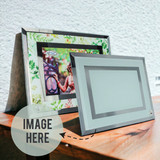 Crystal Glass Photo Frame with a Frame Holder
