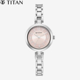 Titan Pink Dial Analog Watch for Women-2598SM06