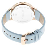 Titan Wander Blue Dial Leather Strap Watch-2634WL01