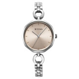 Titan Karishma Silver Dial Watch for Women-2702SM01