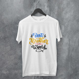 'Best Brother in The World' Printed T-shirt- L, XL, XXL