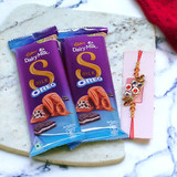 Beautiful Rakhi With Chocolates Combo (Rakhi Design May Vary)