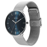 Titan Noir Blue Dial Metal Strap Watch For Men-1849SM02 Titan Noir Blue Dial Metal Strap Watch For Men-1849SM02