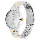 Titan Regalia Opulent White Dial Analog Watch for Men with Day & Date function-90127BM01