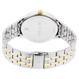 Titan Regalia Opulent White Dial Analog Watch for Men with Day & Date function-90127BM01