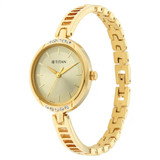 Titan Gold Dial Analog Watch For Women-2637YM01