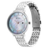 Titan Workwear Blue Dial with Date Watch for Women-2673SM01