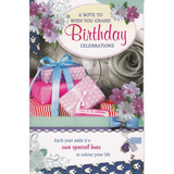 A Note To Wish You Grand Birthday Celebration - Greeting Card