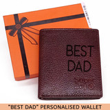 Best Dad Engraved on Super Dry Formal Wallet