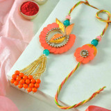 Pretty Bhaiya Bhabhi Rakhi ( Delivery In USA Only)