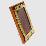 Customizable Wooden Plaque with Gold Plate (Large)