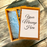 Wooden Divider Shape Luxury Gift Box with Personalized Message
