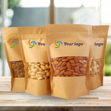 Customizable Dry Nuts Fresh Resealable Pouch 200g each