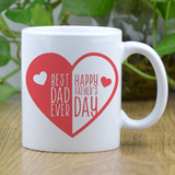 Best Dad Ever Heart Printed- Father's Day Special Printed Mug