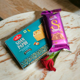 Cadbury Silk Bubbly With Soan Papdi & Red Rose
