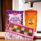 Gurkha's & Guns Whisky with Namkeen & Dry-Nuts Box Gift