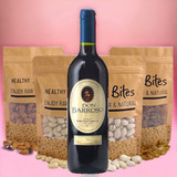 Nature's Best Dry Nuts and Sweet Red Wine from Spain