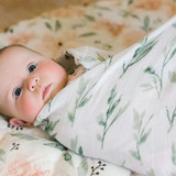 Crane Baby Parker Single Swaddle Wraps (Leaf)