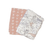 Crane Baby Ezra 2pc. Swaddle Wraps (Copper Dash & Ezra Print)
