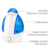 Crane Electronic Ultrasonic Cool Mist Humidifier Penguin (EE-0865)
