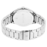 Titan Workwear Blue Dial Stainless Steel Strap Watch-1865SM01