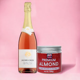 Jacob's Creek Sparkling Rose Wine with Almond Jar Combo Jacob's Creek Sparkling Rose Wine with Almond Jar Combo