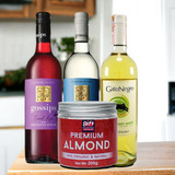 Gato Negro and Gossips Wine Set with Nuts Combo