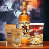 Namkeen & Dry Nuts Combo with Captain Morgan Rum