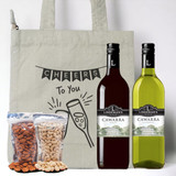 Lindeman's Cawarra Wine Duo Gift Set with Dry Nuts and Tote Bag