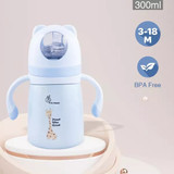 R for Rabbit Steebo Giffy Feeding bottle- 300 ml - BLUE