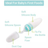 R for Rabbit First Feed Silicon Spoon -BLUE R for Rabbit First Feed Silicon Spoon -BLUE