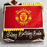 Football Craze  Non-Edible Photo Cake (Print Any Photo on Cake)- 2lbs