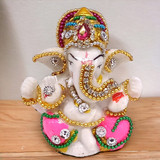 Mini God Ganesh Statue- Color May Vary