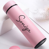 Name Print Pink Temperature Bottle