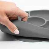 Bbluv Yümi  Silicone Plate and Spoon FDA Grey (B0145-G)