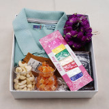 Jack Daniels Whisky 375ml With Saptarangi Tika, Mala T-Shirt, Dry Nuts and Fruits Combo