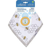 Dr. Brown's - Bandana Bib w/ Teether, Bees (Yellow Teether)