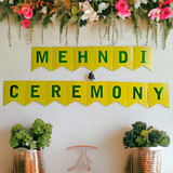 Mehndi Ceremony Decoration Banner