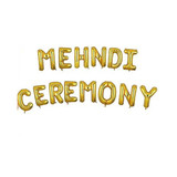 Mehndi Ceremony Gold Foil Decorative Balloon