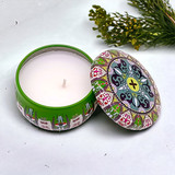 Uniquely Designed Green Scented Candle Box