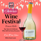 JP. Chenet Chardonnay White Wine + Free Wine Glass