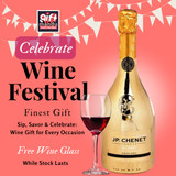 JP Chenet Divine Muscat Sparkling Wine with Free Wine Glass