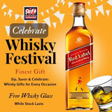 Johnnie Walker Red Label Whisky 1000ml (Free Glass In KTM)