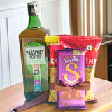 Premium Passport Scotch Whisky 750 ML and Festive Treats Combo
