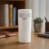 Personalized Insulated Stainless Steel Vacuum Mug 400ml - White
