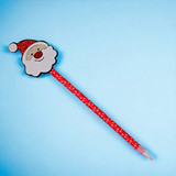 Santa Blue Pen With Red Design