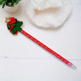 Santa Blue Pen With Red Design