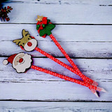 Santa Blue Pen With Red Design
