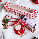 Delightful Christmas Gift With Pens, Chocolates & Showpiece