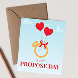 Beautiful Design Proposed Day Greeting Card